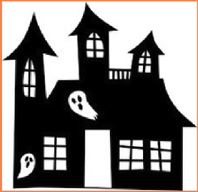 Spooky holloween house image